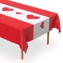 Disposable Table Runner 5 Pack 14 x 108 inch, Black White Shape Plastic Table Runner for Your Party Table#