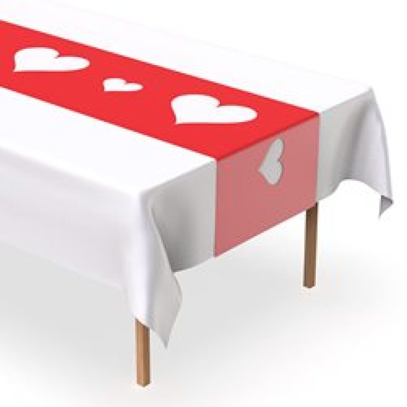 Disposable Table Runner 5 Pack 14 x 108 inch, Black White Shape Plastic Table Runner for Your Party Table#