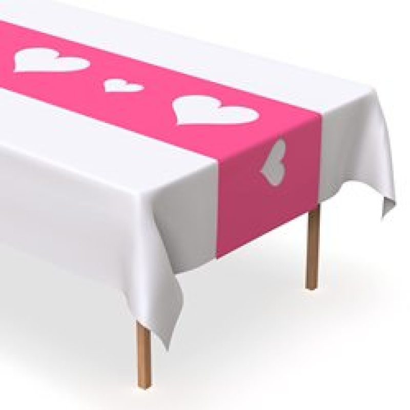 Disposable Table Runner 5 Pack 14 x 108 inch, Black White Shape Plastic Table Runner for Your Party Table#