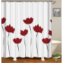 Drop Shipping Valentine's Day Gift Wedding Design Romantic Shower Curtain Printing Mildew Resistant Custom Shower Curtain#