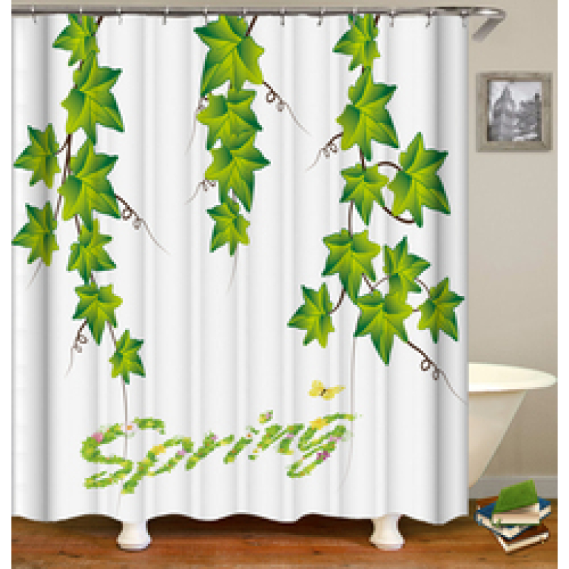Drop Shipping Valentine's Day Gift Wedding Design Romantic Shower Curtain Printing Mildew Resistant Custom Shower Curtain#