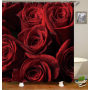 Drop Shipping Valentine's Day Gift Wedding Design Romantic Shower Curtain Printing Mildew Resistant Custom Shower Curtain#