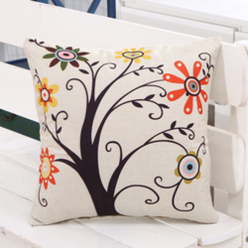Green Leaf Cushion Cover Pillow,Digital Printing Soft Cushion/