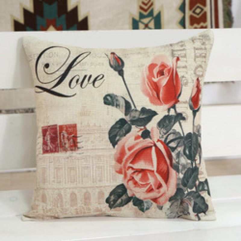 Green Leaf Cushion Cover Pillow,Digital Printing Soft Cushion/