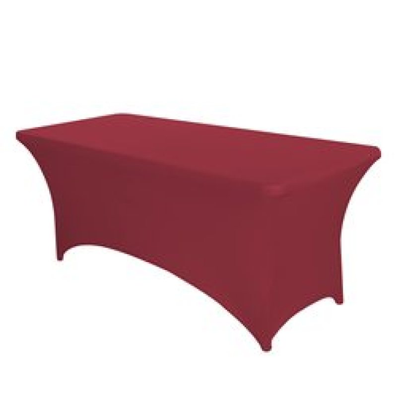 Hot Selling Ultra High Elastic Waterproof Dustproof Solid color spandex lilac tablecloth For Kitchen Party Living room