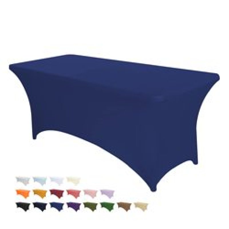 Hot Selling Ultra High Elastic Waterproof Dustproof Solid color spandex lilac tablecloth For Kitchen Party Living room