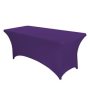 Hot Selling Ultra High Elastic Waterproof Dustproof Solid color spandex lilac tablecloth For Kitchen Party Living room