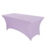 Hot Selling Ultra High Elastic Waterproof Dustproof Solid color spandex lilac tablecloth For Kitchen Party Living room