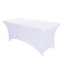 Hot Selling Ultra High Elastic Waterproof Dustproof Solid color spandex lilac tablecloth For Kitchen Party Living room