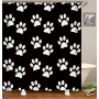 Christmas custom print shower curtain bathroom sets with shower curtain and rugs Waterproof Polyester shower curtai for Bathroom