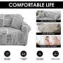Printed Sofa Cover 3 2 1 Seater,  Sofa Covers Elastic Stretch Slipcover#