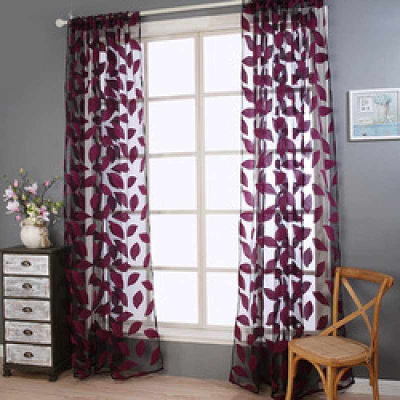 Latest Curtain Sheer Fabric Fashion , Online Store Jacquard Organza Curtain> Designs Black 100% Polyester Flat Window Hotel ROPE
