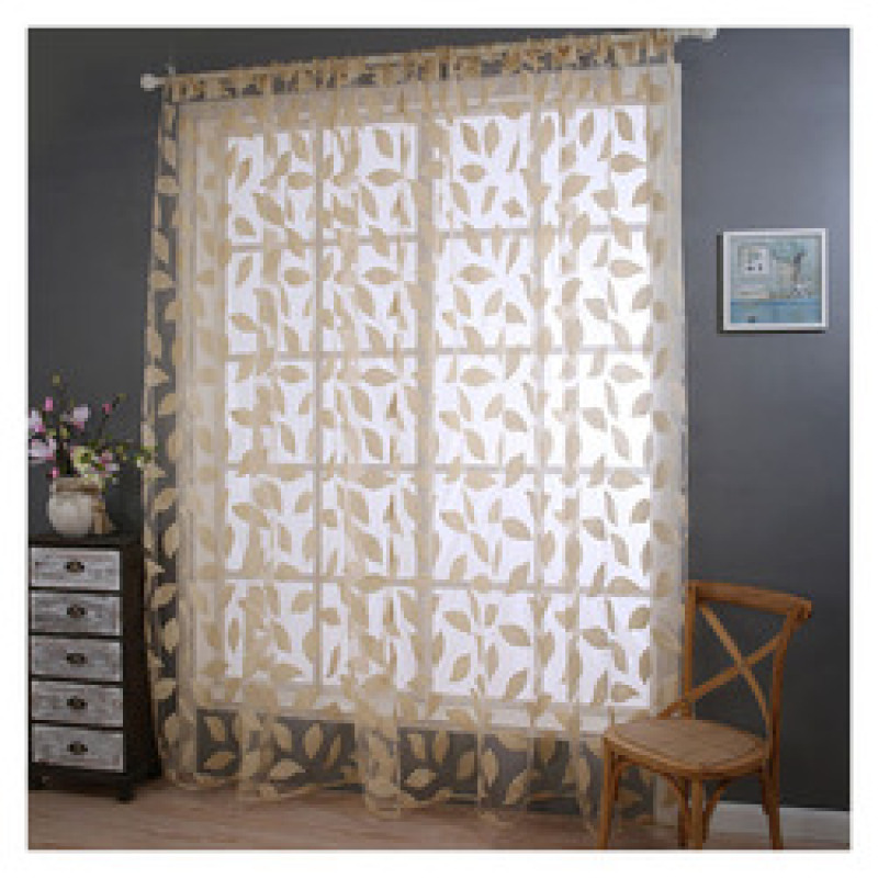 Latest Curtain Sheer Fabric Fashion , Online Store Jacquard Organza Curtain> Designs Black 100% Polyester Flat Window Hotel ROPE