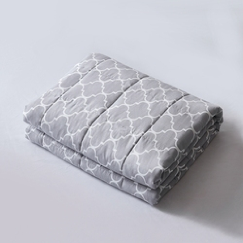 New Adult 100% Cotton Weighted Blankets, Low MOQ Customized Printing Manufacturers Printed Blankets In Bulk/