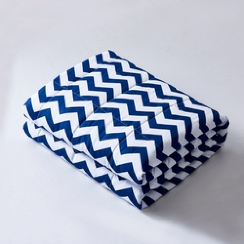 New Adult 100% Cotton Weighted Blankets, Low MOQ Customized Printing Manufacturers Printed Blankets In Bulk/