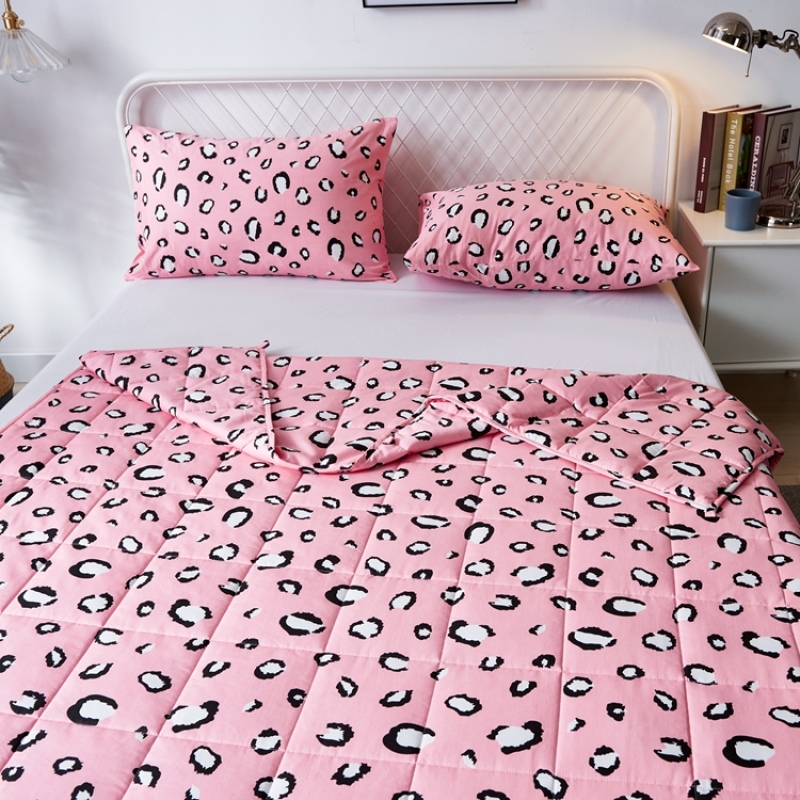 New Adult 100% Cotton Weighted Blankets, Low MOQ Customized Printing Manufacturers Printed Blankets In Bulk/
