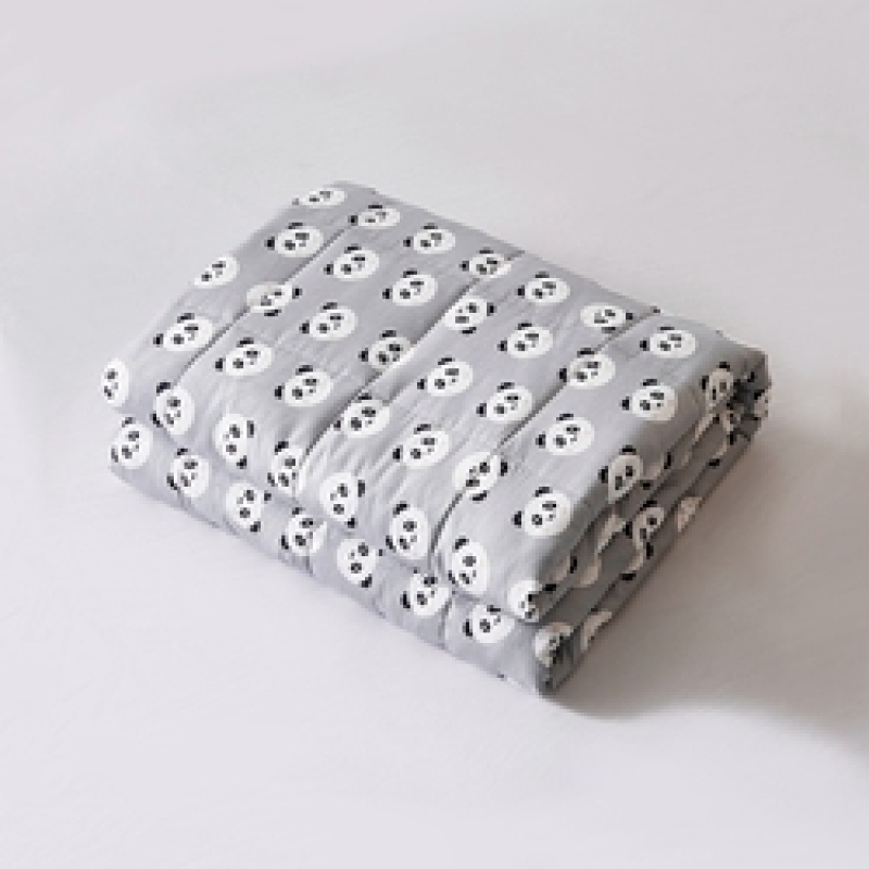New Adult 100% Cotton Weighted Blankets, Low MOQ Customized Printing Manufacturers Printed Blankets In Bulk/