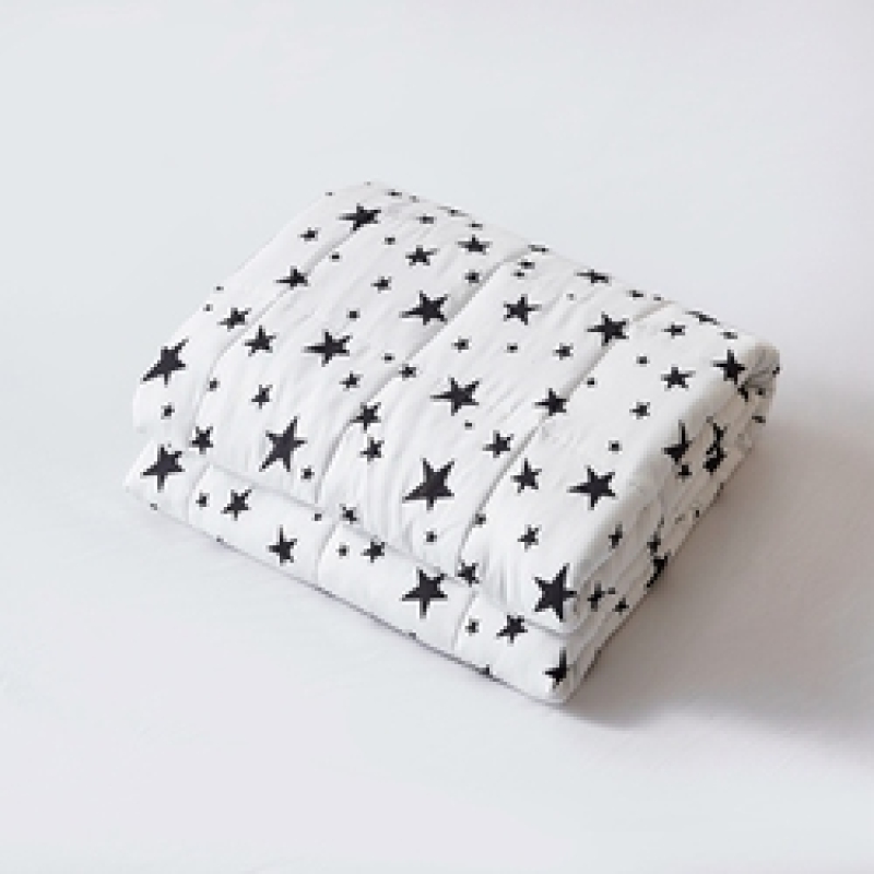 New Adult 100% Cotton Weighted Blankets, Low MOQ Customized Printing Manufacturers Printed Blankets In Bulk/