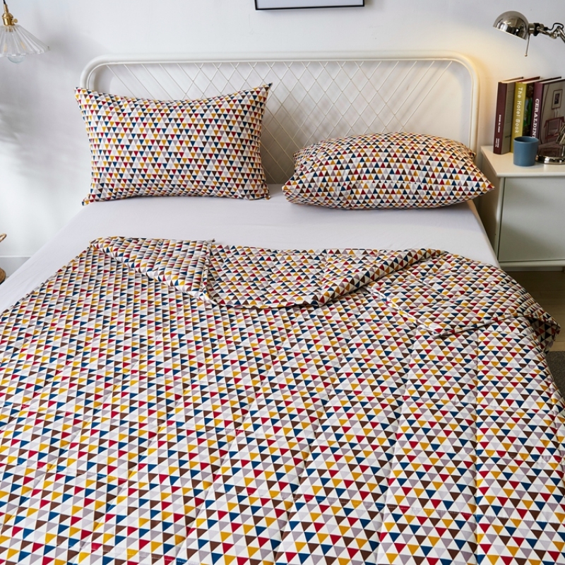 New Adult 100% Cotton Weighted Blankets, Low MOQ Customized Printing Manufacturers Printed Blankets In Bulk/