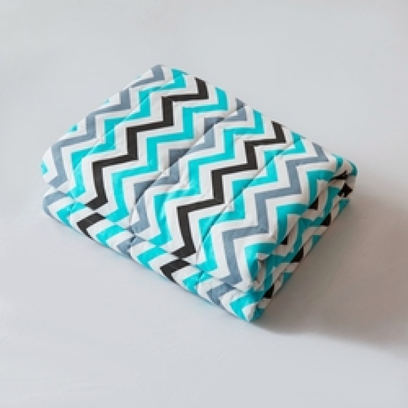 New Adult 100% Cotton Weighted Blankets, Low MOQ Customized Printing Manufacturers Printed Blankets In Bulk/