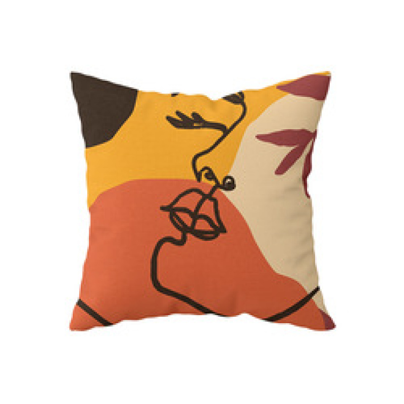 Cheap Abstract Human Face Sofa Chair Pillow Cushion Covers, Wholesale Line Girl Home Decorative Home Cushions Cover/