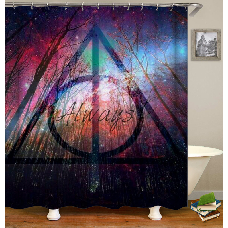 Drop Shipping100% Polyester Curtain Black Luxury Bathroom Shower Curtain Waterproof Custom Print Shower Curtain