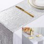 Wholesale Shiny Beauty Sparkly Pink Gold Sequin glitter table runner for Wedding/Events Decoration 30 x 180 cm