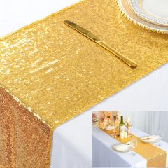 Wholesale Shiny Beauty Sparkly Pink Gold Sequin glitter table runner for Wedding/Events Decoration 30 x 180 cm