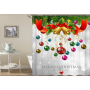 Drop Shipping Santa Clause Christmas Fabric Shower Curtain Merry Christmas Gift Waterproof Shower Curtain/