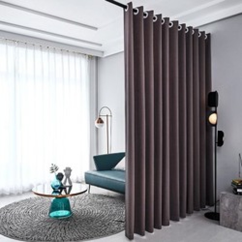 Privacy Room Divider Curtain Thermal Insulated Blackout Curtains Screen Partition Room Darkening Panel for Shared Bedroom