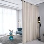 Privacy Room Divider Curtain Thermal Insulated Blackout Curtains Screen Partition Room Darkening Panel for Shared Bedroom