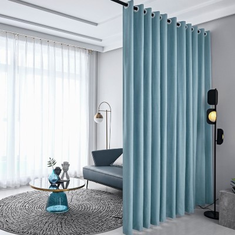 Privacy Room Divider Curtain Thermal Insulated Blackout Curtains Screen Partition Room Darkening Panel for Shared Bedroom
