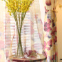 Best selling products window coverings curtain printed sheer floral print tissue curtains fabric for the living room&