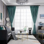 custom curtains Nordic modern thick shade bedroom living room Jacquard blackout curtain/