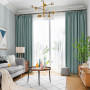 custom curtains Nordic modern thick shade bedroom living room Jacquard blackout curtain/