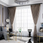 custom curtains Nordic modern thick shade bedroom living room Jacquard blackout curtain/