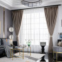 custom curtains Nordic modern thick shade bedroom living room Jacquard blackout curtain/