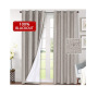 Made in China Extra Wide 100% Primitive Linen Blackout Curtain,  Energy Saving Window Treatment 2 Panels Night Living Room  Curt