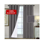 Made in China Extra Wide 100% Primitive Linen Blackout Curtain,  Energy Saving Window Treatment 2 Panels Night Living Room  Curt