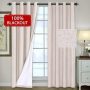 Made in China Extra Wide 100% Primitive Linen Blackout Curtain,  Energy Saving Window Treatment 2 Panels Night Living Room  Curt