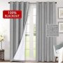 Made in China Extra Wide 100% Primitive Linen Blackout Curtain,  Energy Saving Window Treatment 2 Panels Night Living Room  Curt