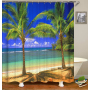 Drop Shipping Seaside Style Shower Curtain And Rug Set Shower Curtain Custom Printing Shower Curtain Luxury/