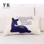 Factory direct memory alphabetic string sofa chair cushion cover fabric handbag cushion cover ins style