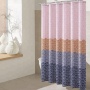 digital print shower curtain hookless bath shower curtain liner