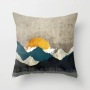 Custom Scenery Series Cushion Cover, 45*45 Cm Soft Landscape Sunset Cushion Cover/