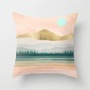 Custom Scenery Series Cushion Cover, 45*45 Cm Soft Landscape Sunset Cushion Cover/