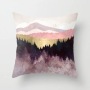Custom Scenery Series Cushion Cover, 45*45 Cm Soft Landscape Sunset Cushion Cover/