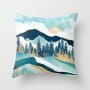 Custom Scenery Series Cushion Cover, 45*45 Cm Soft Landscape Sunset Cushion Cover/