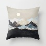 Custom Scenery Series Cushion Cover, 45*45 Cm Soft Landscape Sunset Cushion Cover/