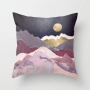 Custom Scenery Series Cushion Cover, 45*45 Cm Soft Landscape Sunset Cushion Cover/